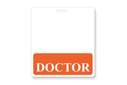 "Doctor" Horizontal Badge Buddies, Orange - 25/Pkg. - 1350-2132/CV-72