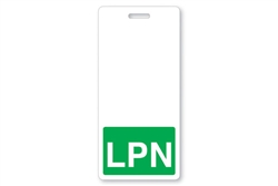 "LPN" Vertical Badge Buddies, Green - 25/Pkg. - 1350-2135/CV-75