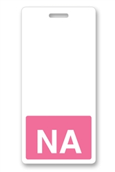 "NA" Vertical Badge Buddies, Pink - 25/Pkg. - 1350-2136/CV-76