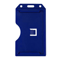 Color Rigid Plastic Vertical 2-Sided Multi-Card Badge Holder - Credit Card Size - 100/Pkg.