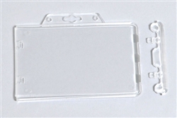 Perma-Lock 2-Card Horizontal Proximity Rigid Plastic Card Holder - 50/Pkg.