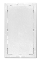 Clear Vertical 2-Card "Key" Locking Polycarbonate Card Holder - 100/Pkg.