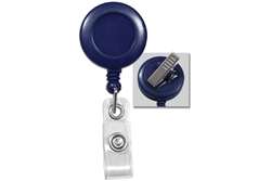 Round Swivel Clip Badge Reel With Clear Vinyl Strap - 100/Pkg.