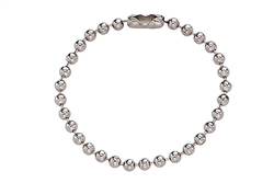 Nickel-Plated Steel Ball Chain, 4 1/2", No 6 Bead Size - 500/Pkg.