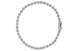 Nickel-Plated Steel Ball Chain, 5", No 3 Bead Size - 1000/Pkg.