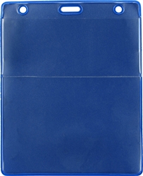 Colored Vinyl Event Credential Wallet With Slot & Chain Holes -Vertical - 100/Pkg.